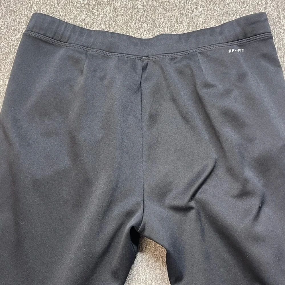 Nike Running Dri-FIT Pants Mens Large Black Zipper Pockets Ankle Zip Joggers‎ L
